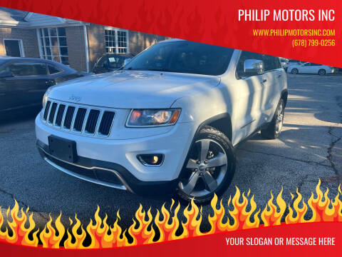 2014 Jeep Grand Cherokee for sale at Philip Motors Inc in Snellville GA