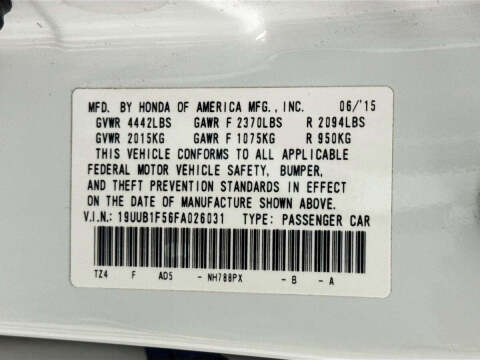 2015 Acura TLX w/Tech