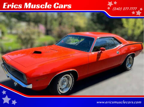 1970 Plymouth Cuda for sale at Eric's Muscle Cars in Clarksburg MD