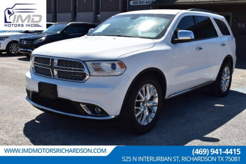2017 Dodge Durango for sale at IMD Motors in Richardson TX