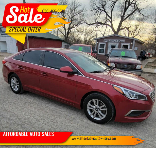 2016 Hyundai Sonata for sale at AFFORDABLE AUTO SALES in Wilsey KS