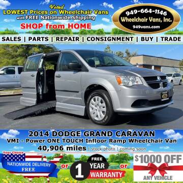 2014 Dodge Grand Caravan for sale at Wheelchair Vans Inc in Laguna Hills CA