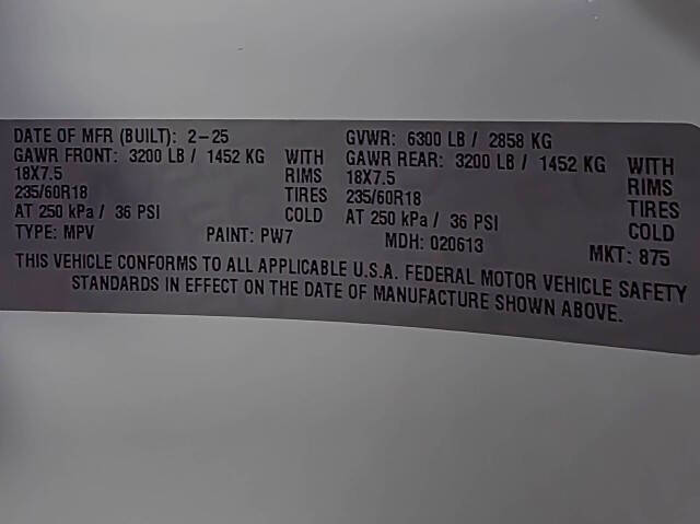 2025 Chrysler Pacifica Plug-In Hybrid Pinnacle