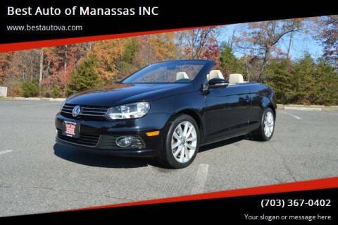 2013 Volkswagen Eos for sale at Best Auto of Manassas INC in Manassas VA
