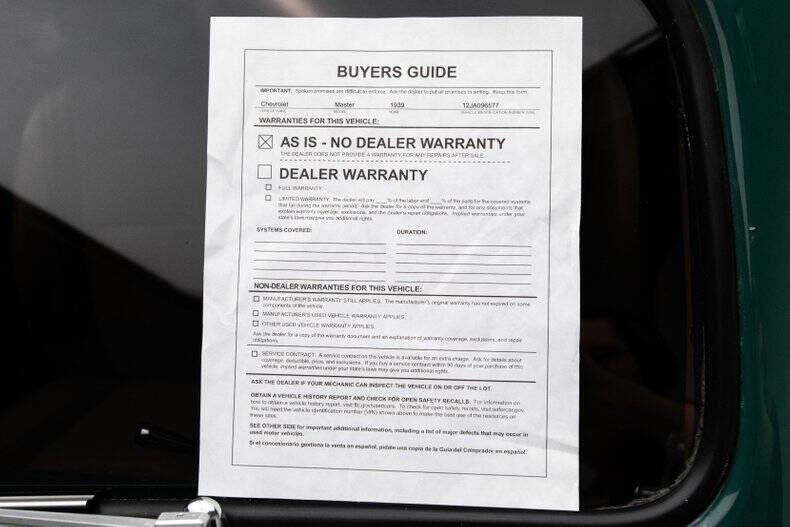 1939 Chevrolet Master Deluxe