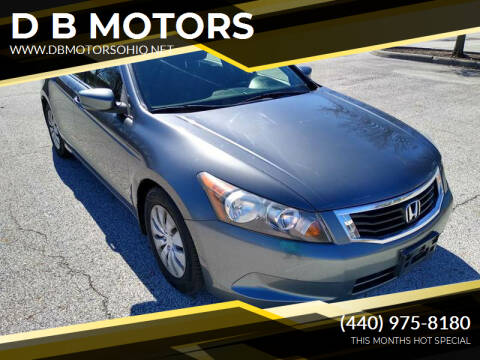 2008 Honda Accord for sale at DB MOTORS in Eastlake OH