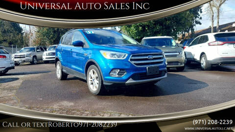 2017 Ford Escape for sale at Universal Auto Sales Inc in Salem OR