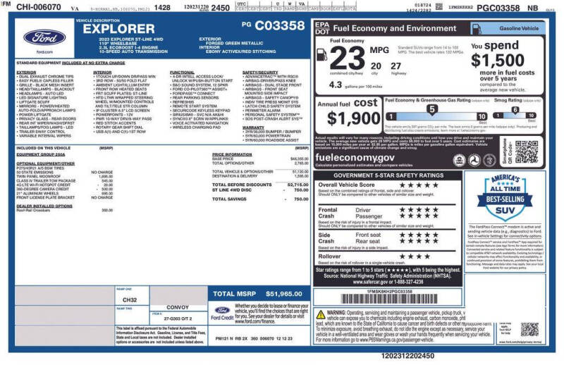 2023 Ford Explorer ST-Line