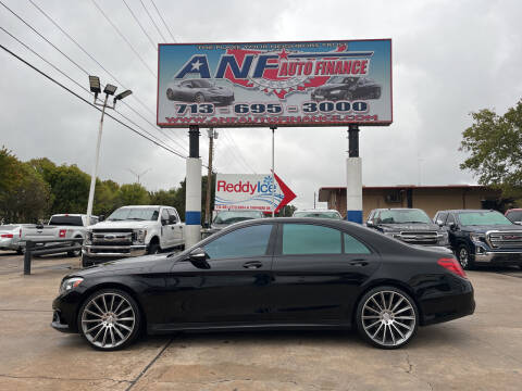 2015 Mercedes-Benz S-Class for sale at ANF AUTO FINANCE in Houston TX
