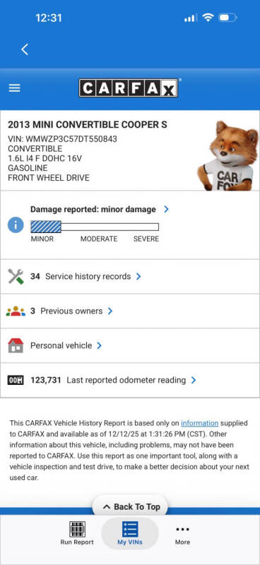 2013 MINI Convertible Cooper S