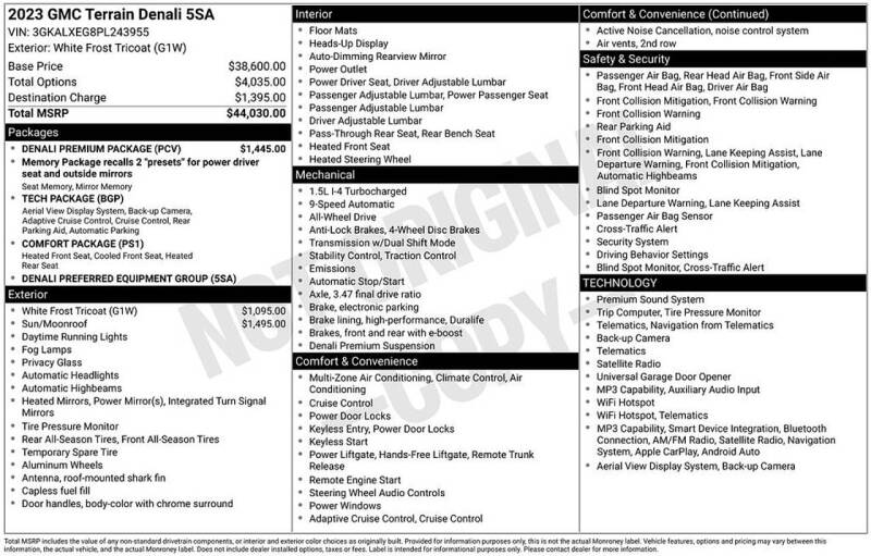 2023 GMC Terrain Denali