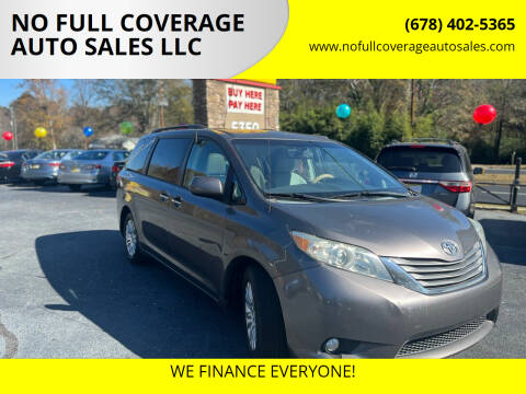 2012 Toyota Sienna for sale at NO FULL COVERAGE AUTO SALES LLC in Austell GA