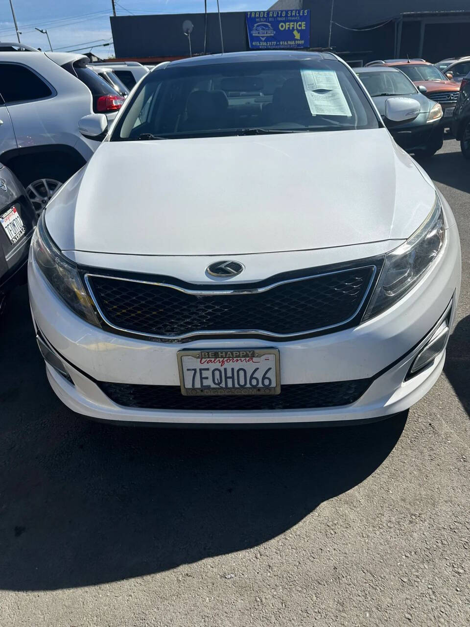White 2014 Kia Optima EX EX 4dr Sedan 1