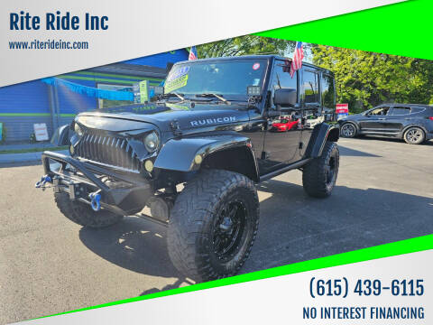 2013 Jeep Wrangler Unlimited for sale at Rite Ride Inc in Murfreesboro TN