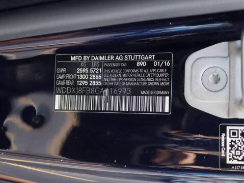 2016 Mercedes-Benz S-Class S 550 4MATIC