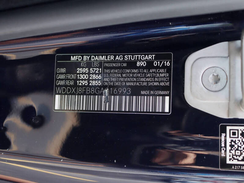 2016 Mercedes-Benz S-Class S 550 4MATIC