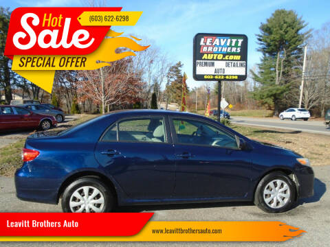 2011 Toyota Corolla for sale at Leavitt Brothers Auto in Hooksett NH