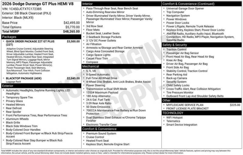 2026 Dodge Durango