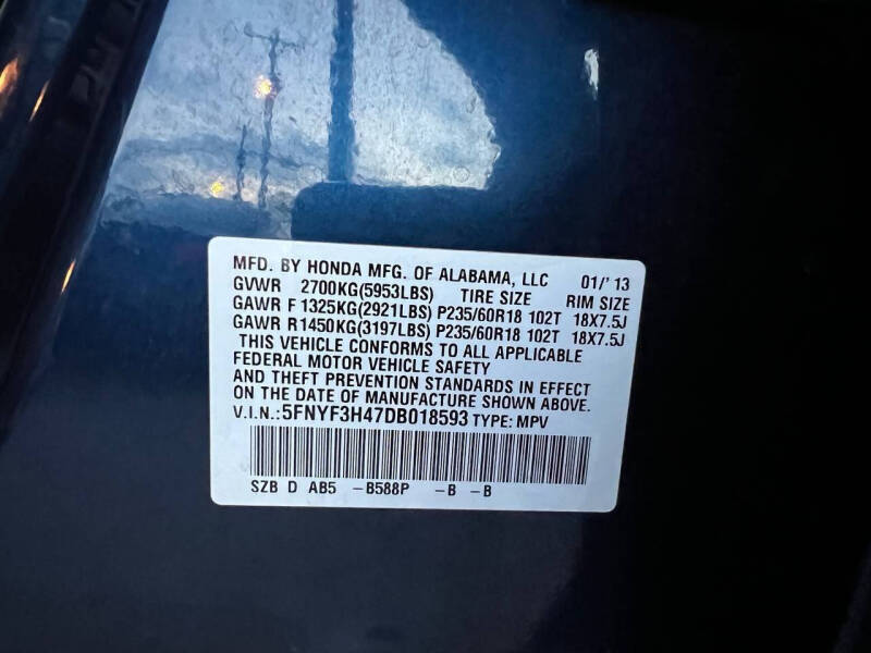 2013 Honda Pilot EX