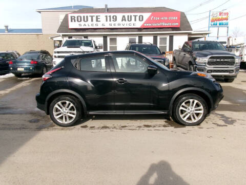 2015 Nissan JUKE for sale at ROUTE 119 AUTO SALES & SVC in Homer City PA