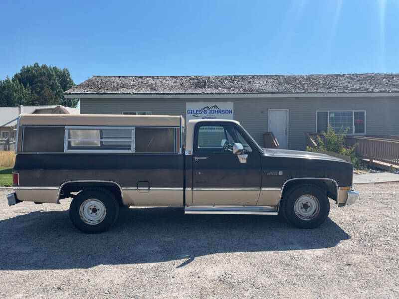 1985 GMC C/K 1500 Series for sale at GILES & JOHNSON AUTOMART in Idaho Falls ID
