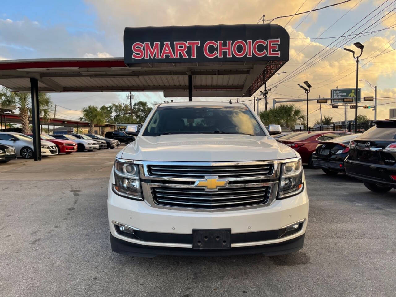 2015 Chevrolet Tahoe for sale at SMART CHOICE AUTO in Pasadena, TX