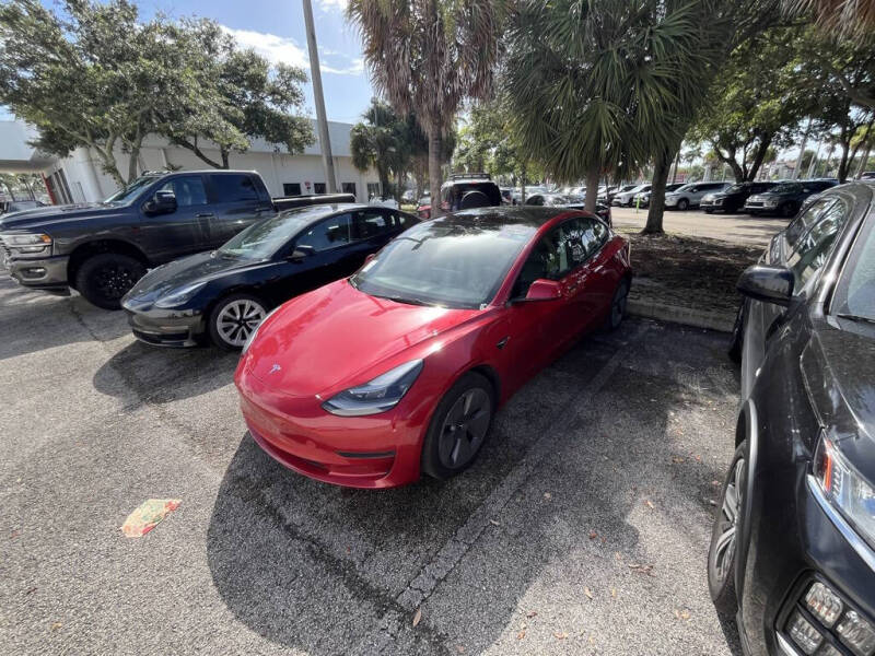 Used 2023 Tesla Model 3 Base with VIN 5YJ3E1EA5PF452608 for sale in Davie, FL