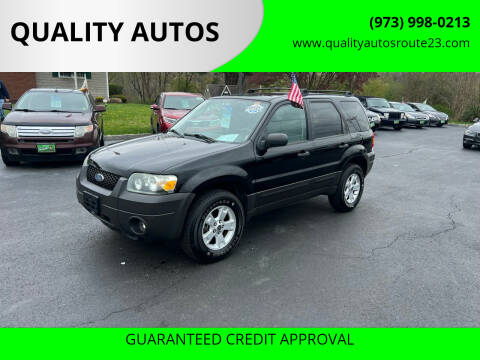 2006 Ford Escape for sale at QUALITY AUTOS in Hamburg NJ