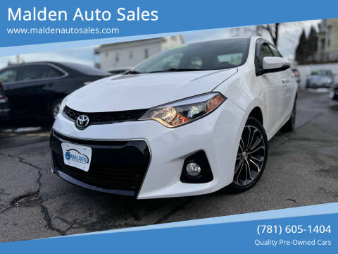 2016 Toyota Corolla for sale at Malden Auto Sales in Malden MA