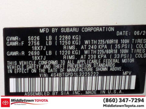 2020 Subaru Outback Touring XT