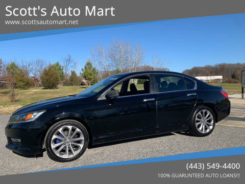 2013 Honda Accord for sale at Scott's Auto Mart in Dundalk MD