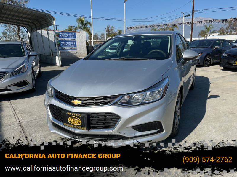 2018 Chevrolet Cruze for sale at CALIFORNIA AUTO FINANCE GROUP in Fontana CA