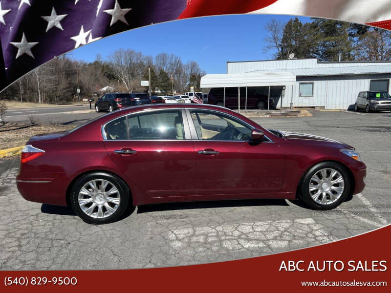 2010 Hyundai Genesis for sale at ABC Auto Sales in Culpeper VA