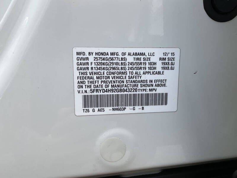 2016 Acura MDX