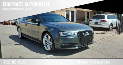 2014 Audi A5 for sale at CONTRACT AUTOMOTIVE in Las Vegas NV