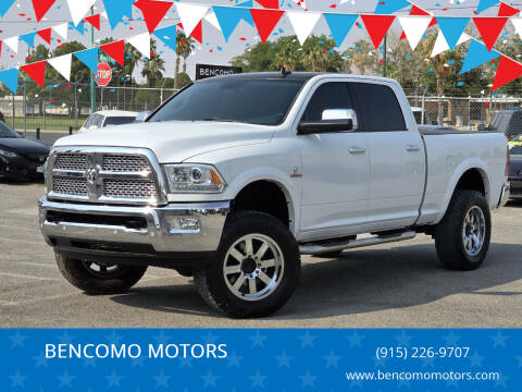 2017 RAM 2500 for sale at BENCOMO MOTORS in El Paso TX