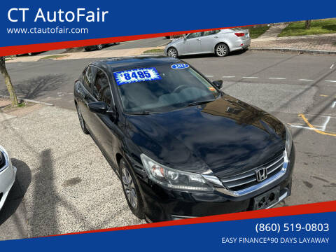 2014 Honda Accord for sale at CT AutoFair in West Hartford CT