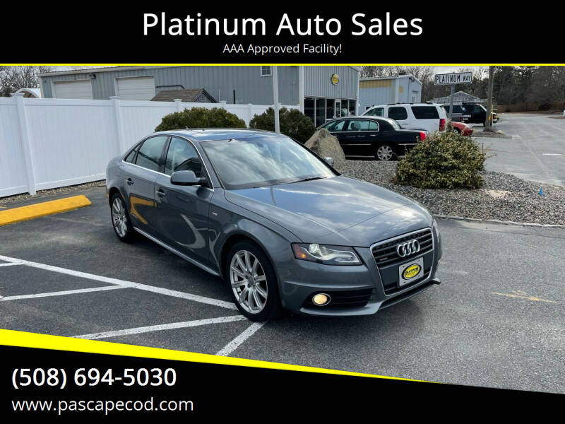 2012 Audi A4 for sale at Platinum Auto Sales in South Yarmouth MA