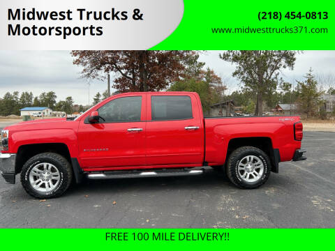 2016 Chevrolet Silverado 1500 for sale at Midwest Trucks & Motorsports in Merrifield MN