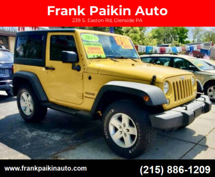 2015 Jeep Wrangler for sale at Frank Paikin Auto in Glenside PA