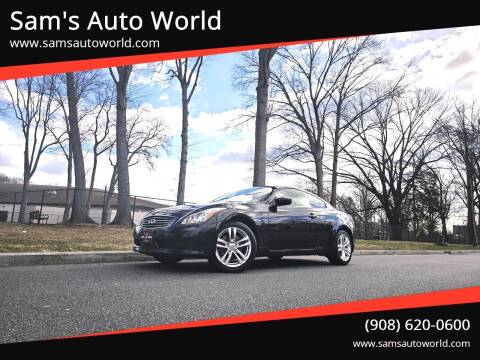 2010 Infiniti G37 Coupe for sale at Sam's Auto World in Roselle NJ