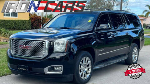 2015 GMC Yukon XL for sale at IRON CARS in Hollywood FL