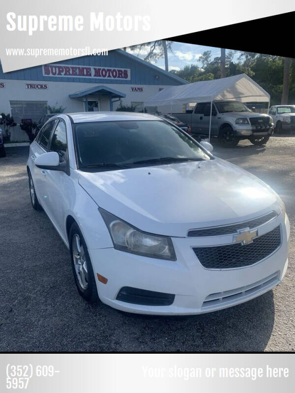 2013 Chevrolet Cruze for sale at Supreme Motors in Leesburg FL
