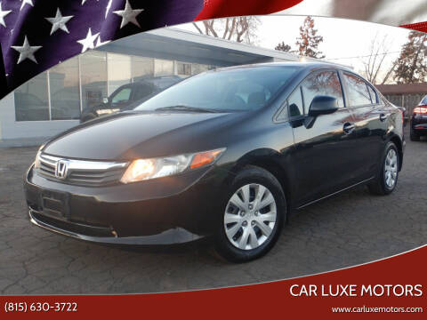 2012 Honda Civic for sale at Car Luxe Motors in Crest Hill IL