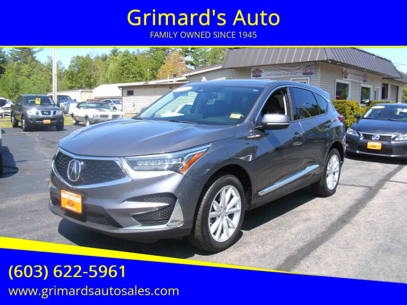 2020 Acura RDX for sale at Grimard's Auto in Hooksett NH
