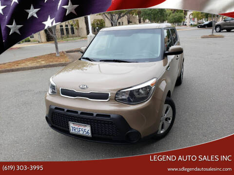 2016 Kia Soul for sale at Legend Auto Sales Inc in Lemon Grove CA