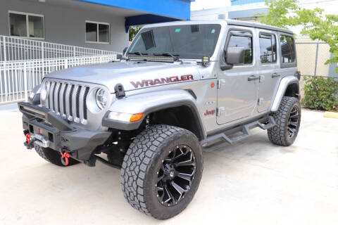 2018 Jeep Wrangler Unlimited for sale at PERFORMANCE AUTO WHOLESALERS in Miami FL