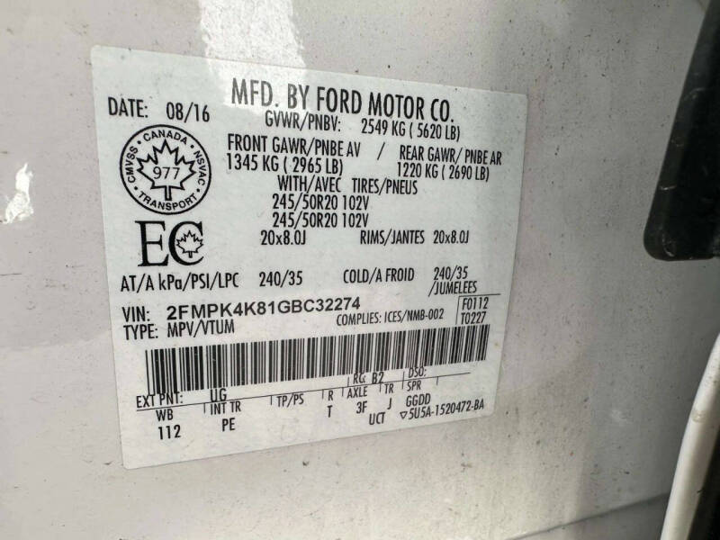 2016 Ford Edge Titanium