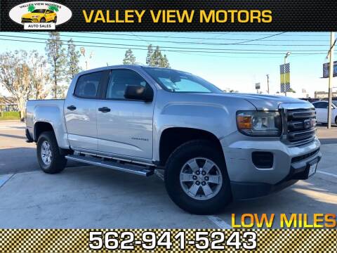 2015 GMC Canyon for sale at Valley View Motors in Whittier CA
