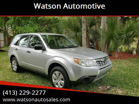 2011 Subaru Forester for sale at Watson Automotive in Sheffield MA